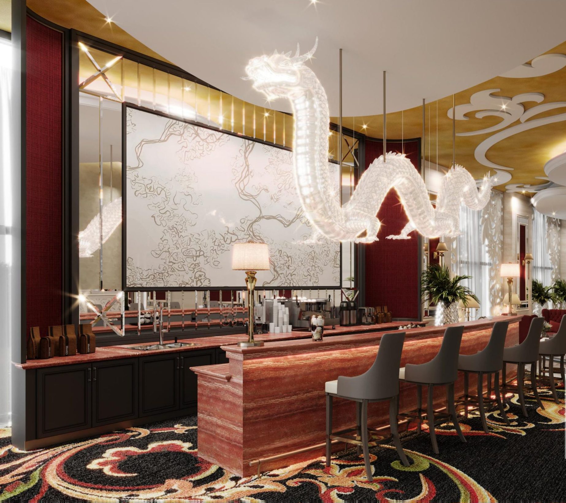 Lobby ambience — Trans Hotel Jakarta